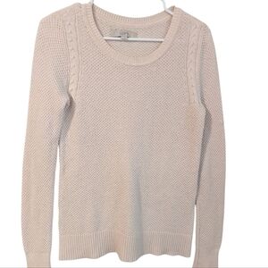 Loft, Light Pink Cotton Sweater, Size S